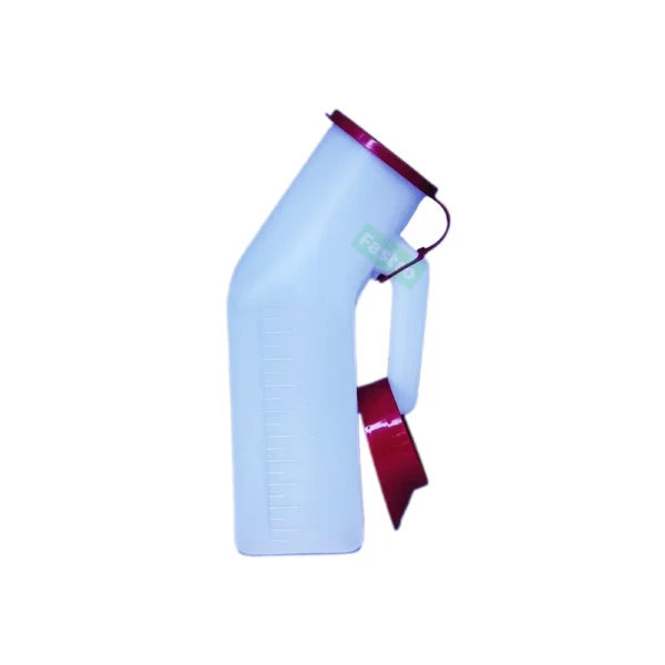 Fastro 1000 ML Portable Urine Pot with Cap | Polypropylene Safe Medical Grade Plastic Pee Urine Collector for Male, Female & Bedridden Patient Adults