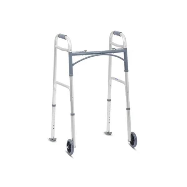 KosmoCare Deluxe Folding Walker with 5" castors