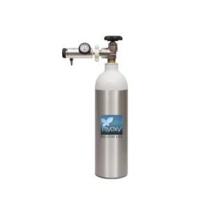 Myoxy OxeGen Cylinder ( 330 Liters)Grey | Essential for Breathing Support Anywhere | Portable oxygen tank | Aluminum oxygen tank | Oxygen tank with regulator | Oxygen For asthma , Home Patient | Medical-grade oxygen supply | Lightweight Design for Easy Carrying | Perfect for Travel & Outdoor Use | hassle-free setup | Customer Support