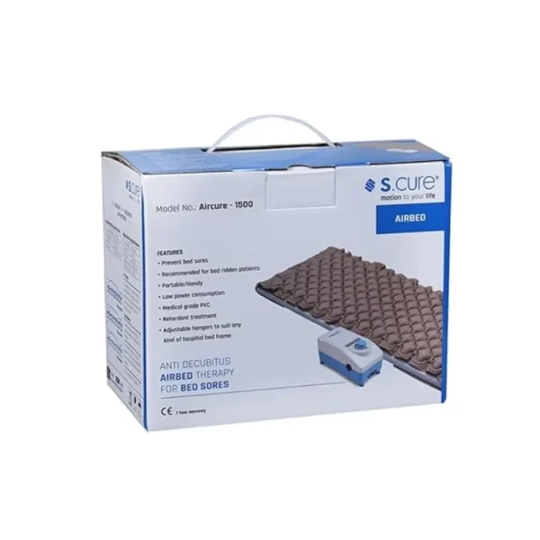 S.Cure Medical Air Beds Anti Decubitus Anti Bedsore Hospital Air Bed Mattress with Pump (Blue)